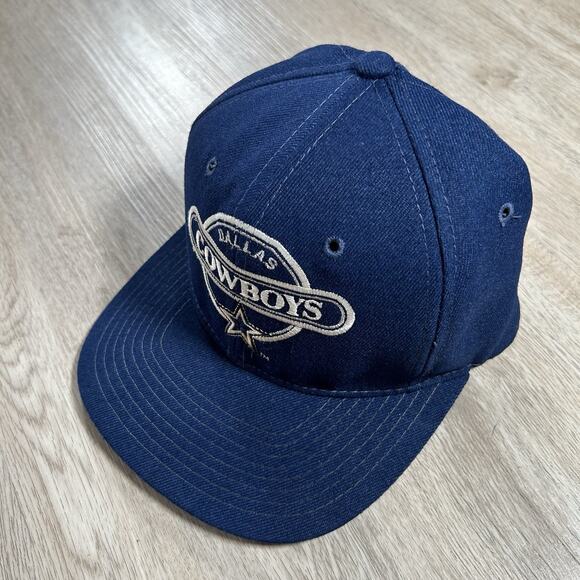 Vintage Sports Specialties Dallas‎ Cowboys Hat Snapback NFL Circle Blue Wool Cap - Picture 9 of 9